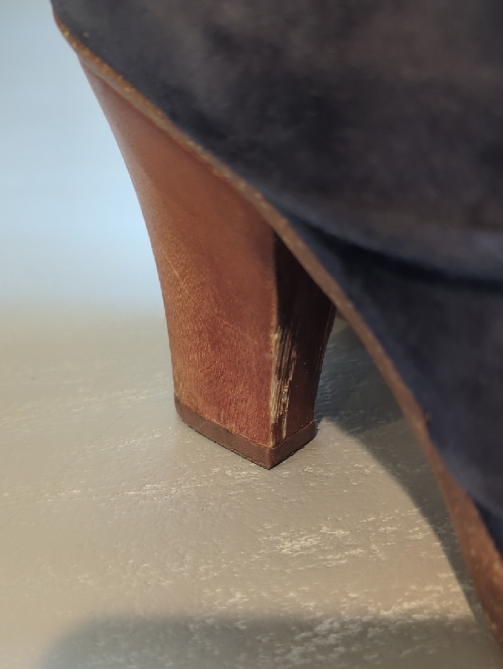 Naya Suede Open-Toe‎ Heel Booties Black size 7 - Picture 10 of 10